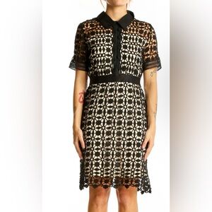 Aqua (Bloomingdale’s) Lace Dress black